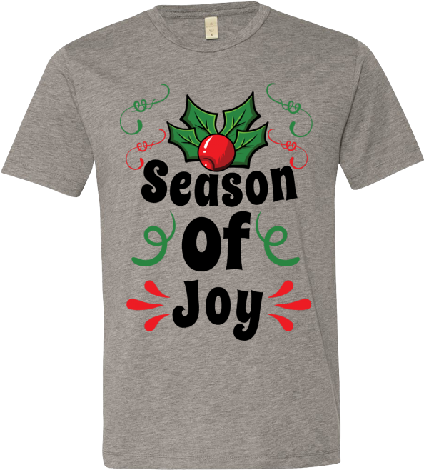 Season Of Joy Tee Shirt Design - Active Shirt (800x800), Png Download