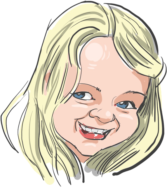 Cartoon Picture Colour Place Setting Card - Cartoon (654x768), Png Download