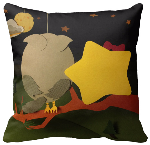 Moonlight Chat Pillow - Throw Pillow (631x631), Png Download
