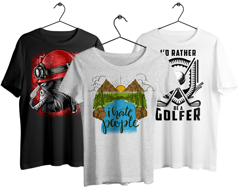 Your Print On Demand Design Resource - Long-sleeved T-shirt (859x610), Png Download