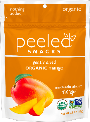Peeled Snacks Organic Mango Strips Dried Fruit, - Peeled Snacks (650x499), Png Download