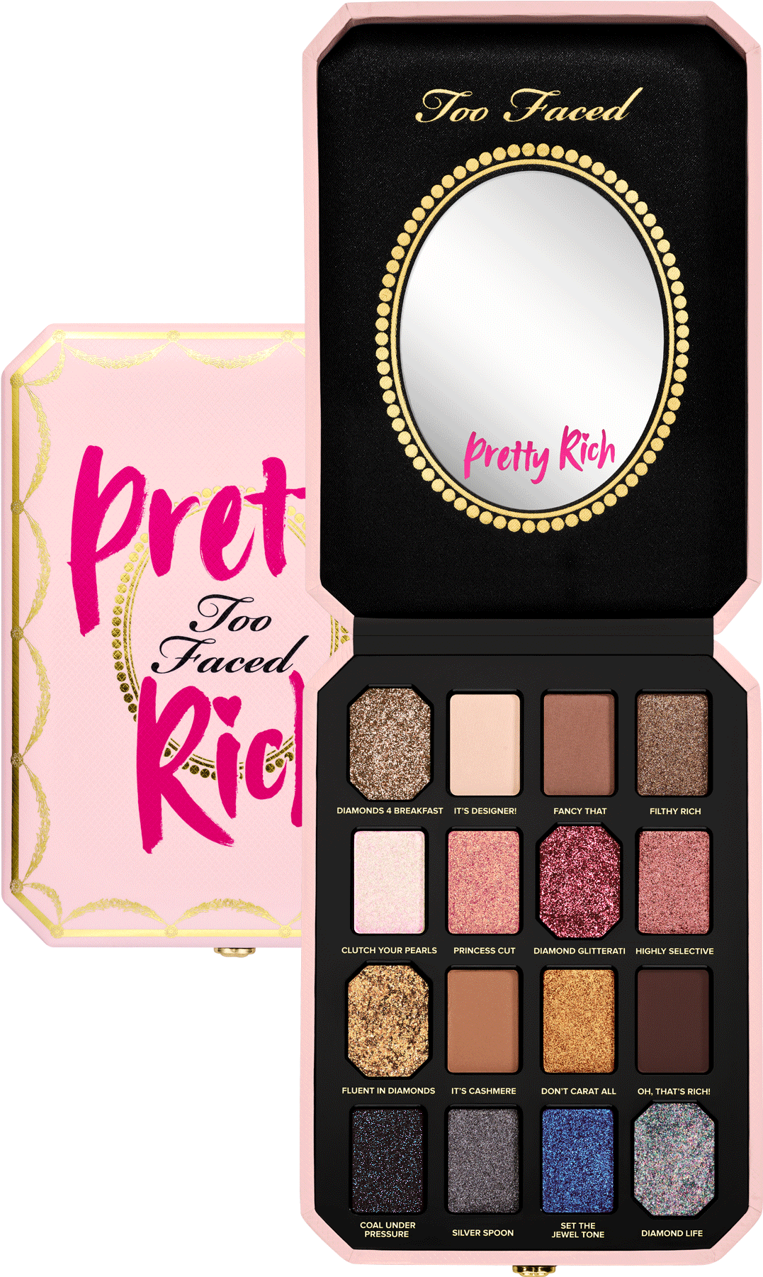 Pretty - Too Faced Pretty Rich Palette (2000x1800), Png Download