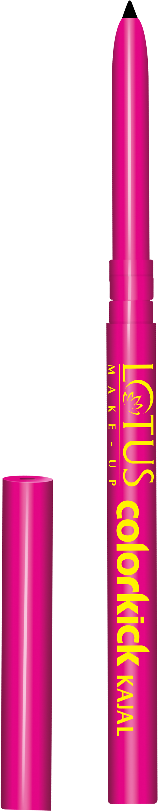 Lotus New Launch Colorkick 8 Hrs Stay & Shine Kajal - Pink Colour Eye Kajal (2550x3300), Png Download