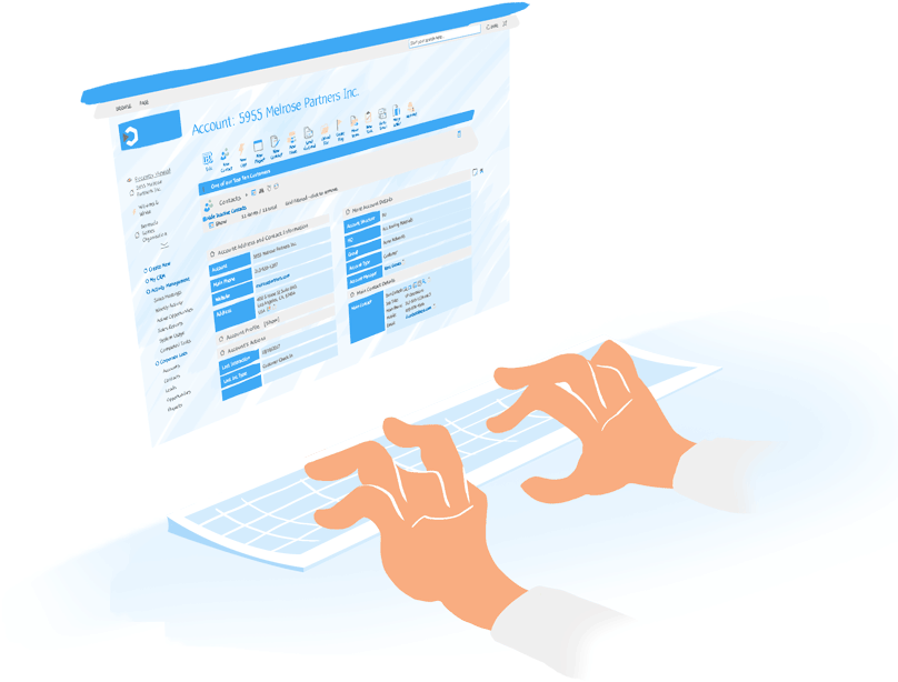 Sharepoint Crm In Sharepoint Flex Account Page - Computer Monitor (832x678), Png Download