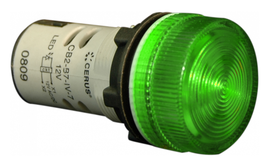 Integrated Led Pilot Light - Lens (870x1046), Png Download