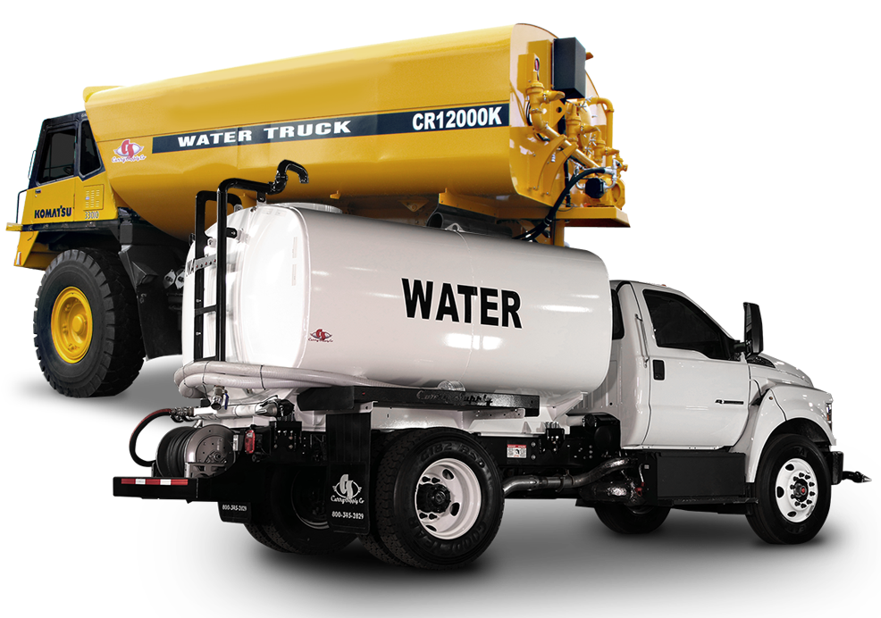 Water Trucks & Tanks - Truck (1000x700), Png Download