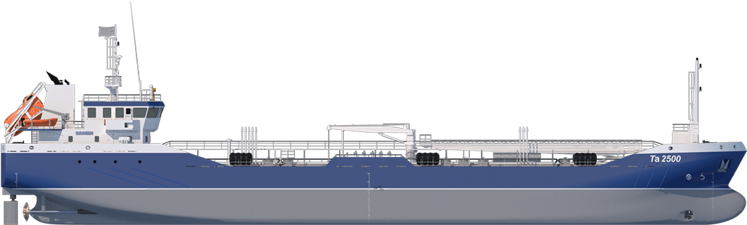 A High Spectre Rudder With High Speed Hydraulics Supports - Oil Tanker Ship Png (1300x575), Png Download