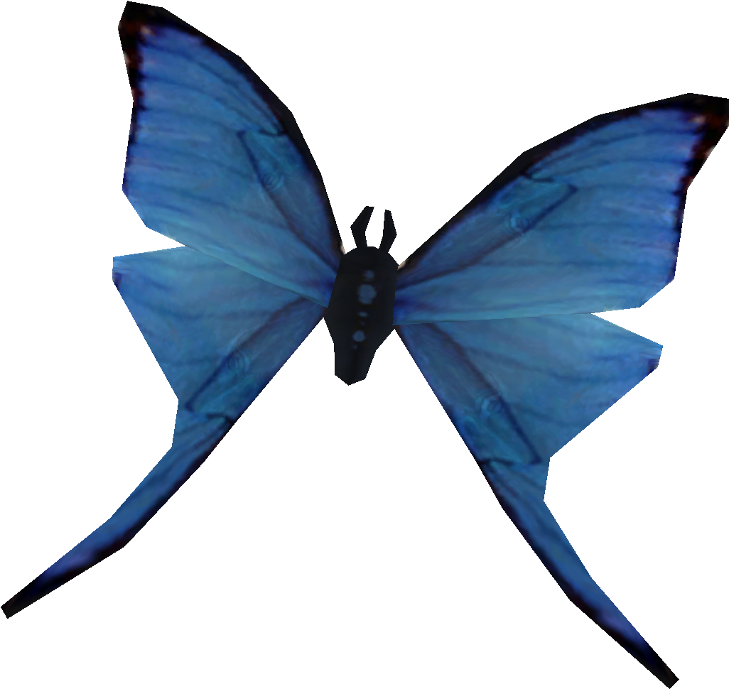 Skyrim Blue Butterfly (1096x1024), Png Download