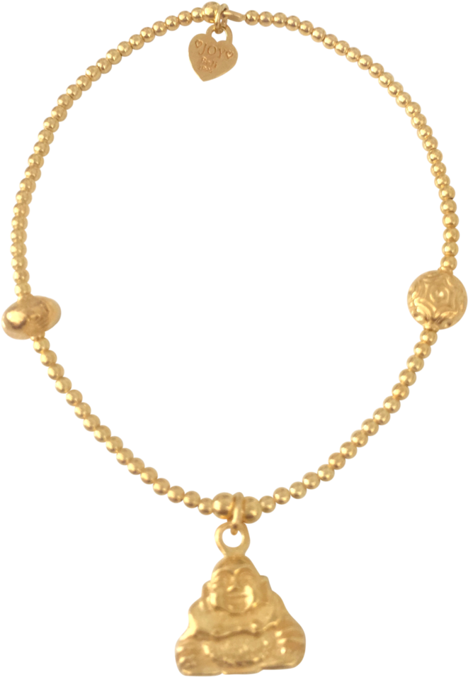 Bracelet Bamba Budha Gold - Necklace (1060x1060), Png Download