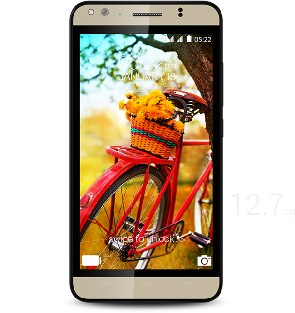 Large Bright Hd Screen For Immersive Experience - Karbonn Titanium Mach Five (620x660), Png Download
