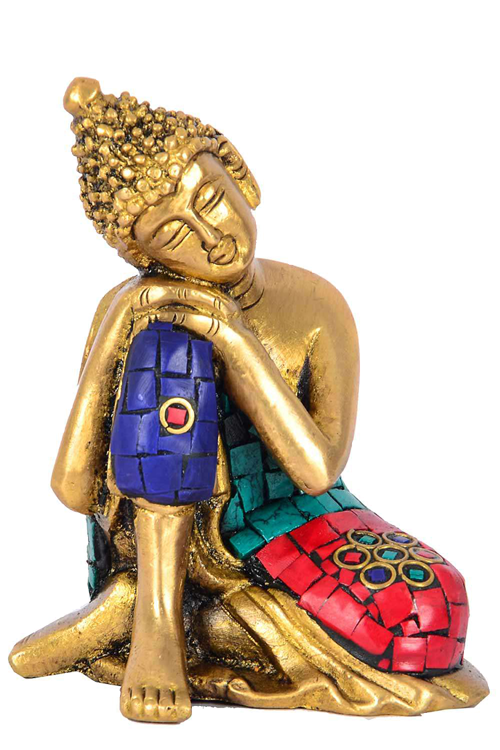 Buddha Thinking Hk Bsdd 023 In Inch - Figurine (500x750), Png Download
