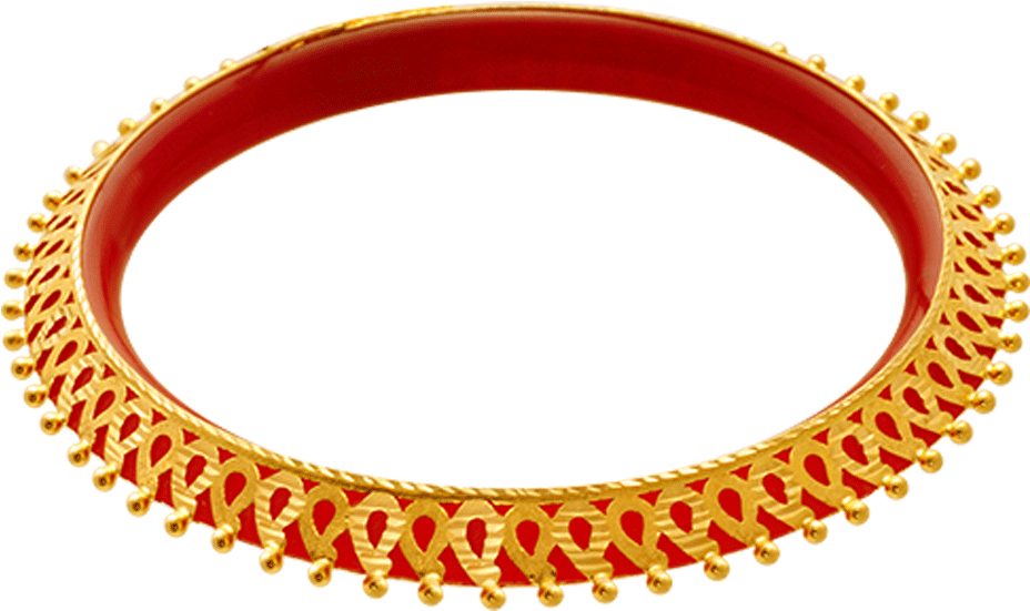22k Yellow Gold Bangle Pola - Circle (1000x1000), Png Download