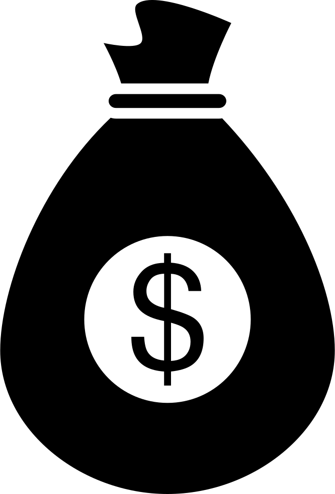 Dollars Bag Svg Png Icon Free Download - Coin In Bag Clipart (666x980), Png Download