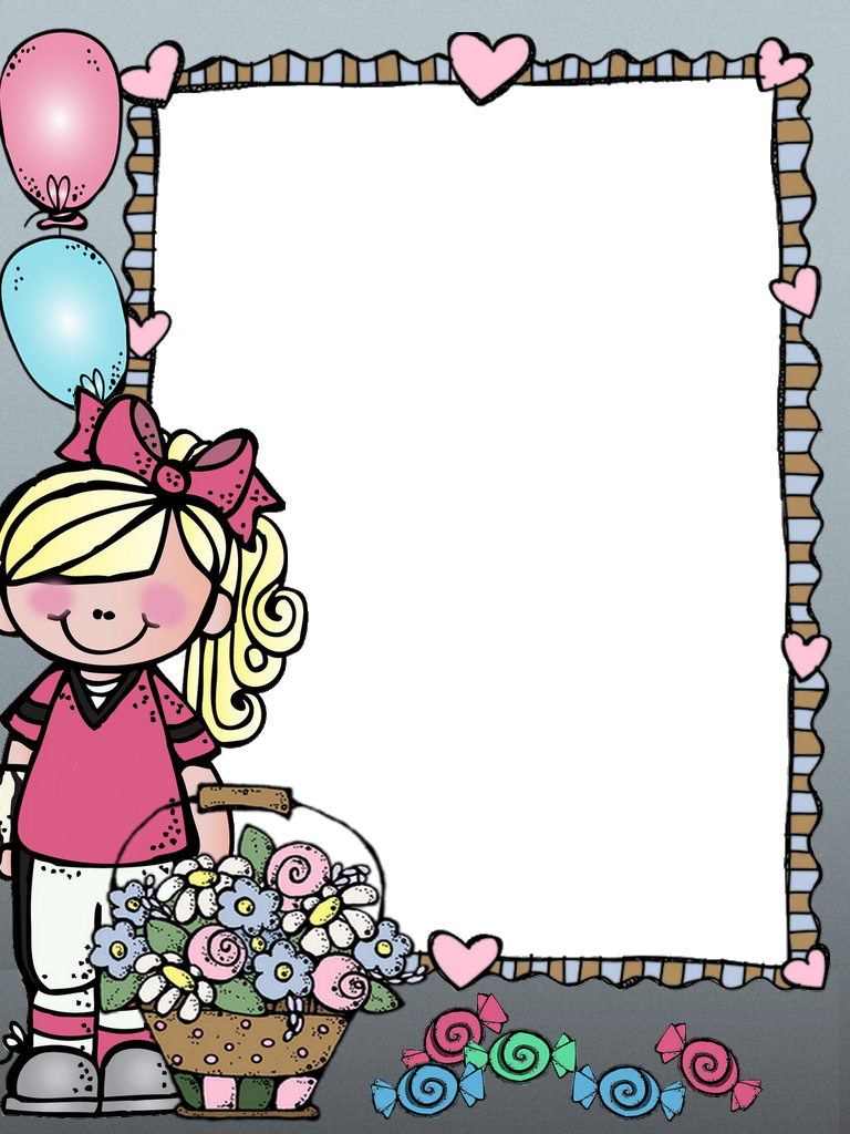 Happy Birthday Frame Png Happy Birthday Frame, Birthday - Cartoon (768x1024), Png Download
