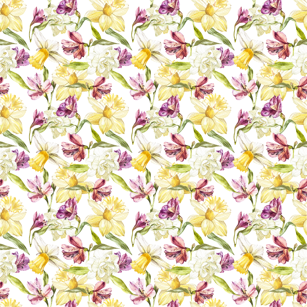 Fresh Cartoon Small Floral Transparent - Illustration (1024x1024), Png Download