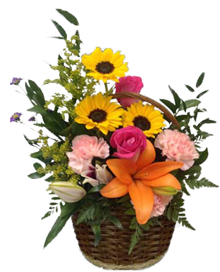 Post Navigation - Thank You Flowers Basket (600x600), Png Download