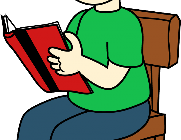 People Clipart Chair - Sat On A Chair (640x480), Png Download