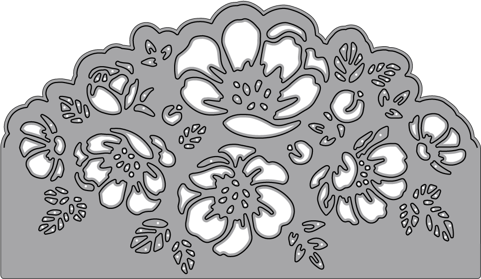 Romantic Bouquet - Elizabeth Craft Metal Die Romantic Bouquet (1000x1000), Png Download