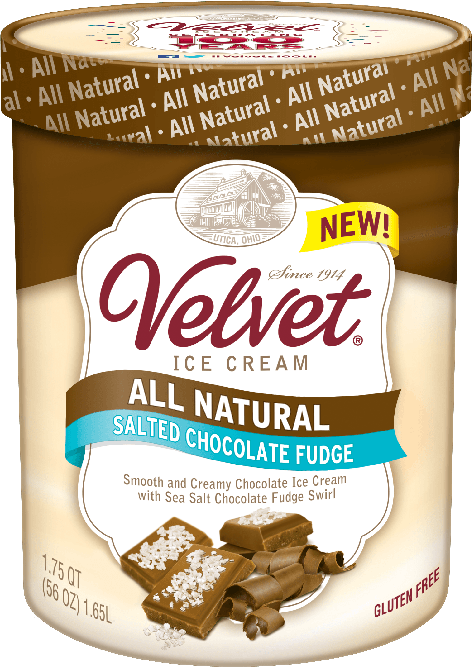 Velvet Salted Chocolate Fudge - Chocolate (1650x2254), Png Download