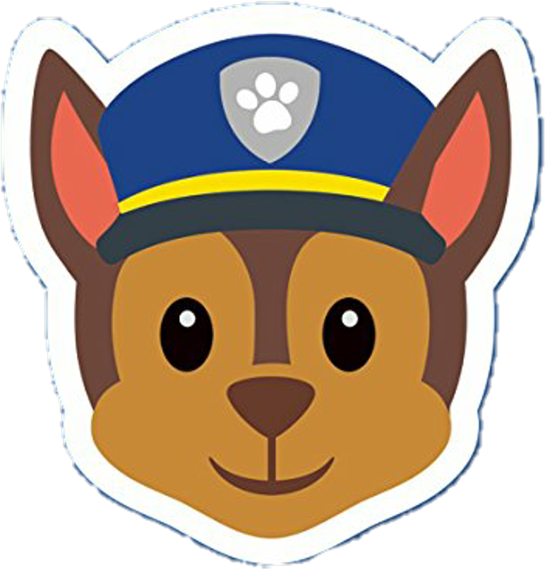 1024 X 1024 5 - Paw Patrol Chase Face (1024x1024), Png Download