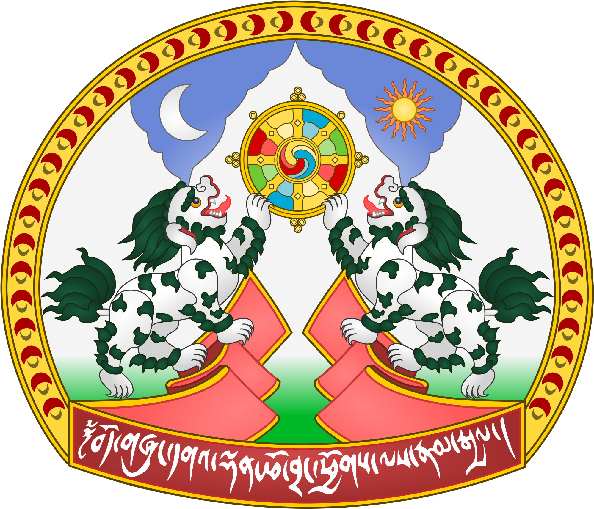 Emblem Of Tibet - Tibet Emblem (2000x1733), Png Download