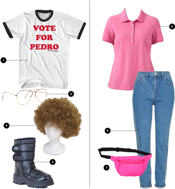 Napoleon Dynamite // Couples Halloween Costumes - Vote For Pedro (620x687), Png Download