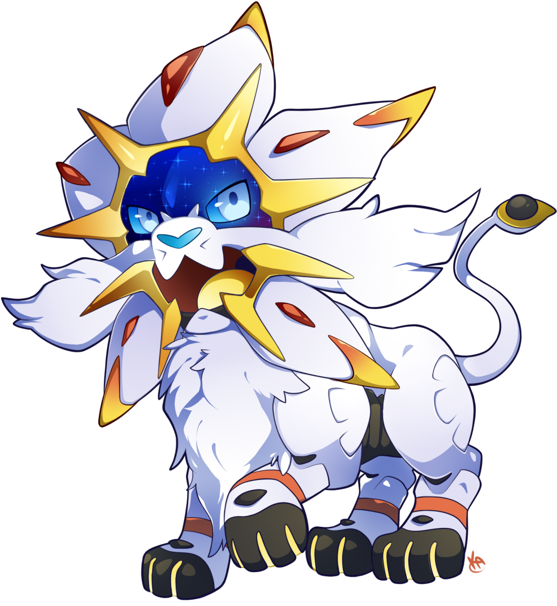 “little Sun Lion~ ” - Solgaleo Chibi (1280x1269), Png Download