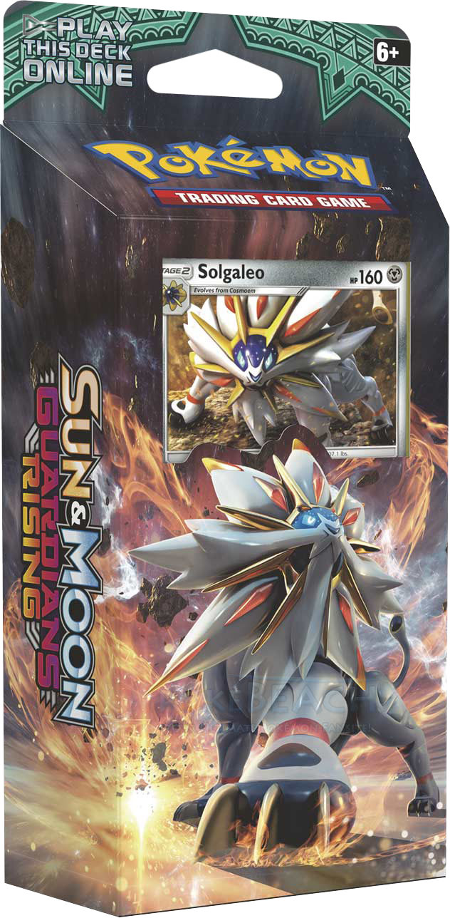 Sun & Moon Guardians Rising Steel Sun Theme Deck - Pokemon Guardians Rising Theme Decks (632x1288), Png Download