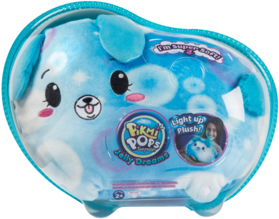 Pikmi Pops Light Up Glint The Dog Plush Blue - Pikmi Pops Jelly Dreams (640x488), Png Download