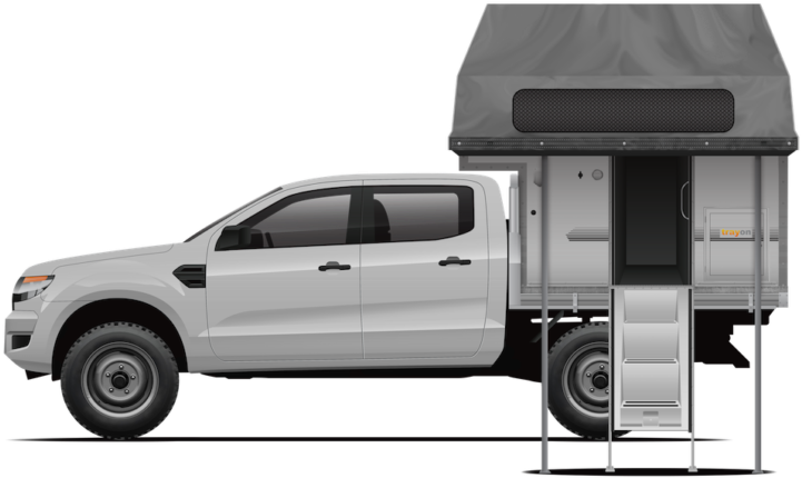 Hire The 4wd Ute Camper - Toyota Hilux (800x474), Png Download