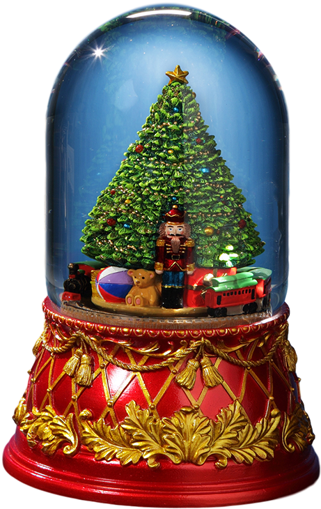 Nutcracker Tree 120mm Domed Water Globe - Christmas Tree (1024x1024), Png Download
