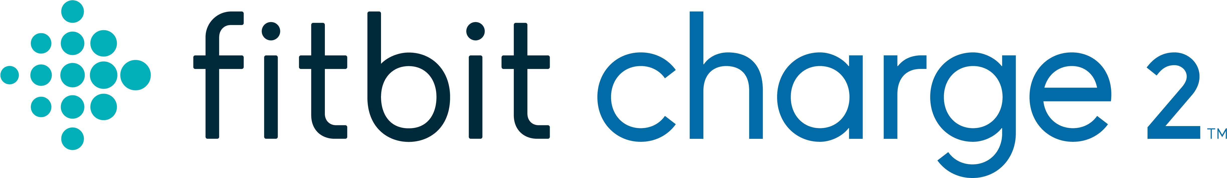 Fitbit Logo Transparent - Fitbit Charge 2 Logo (5510x1110), Png Download