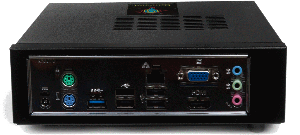 Neo R Thin Client Rear View Of The Connectors - Electronics (1024x1024), Png Download