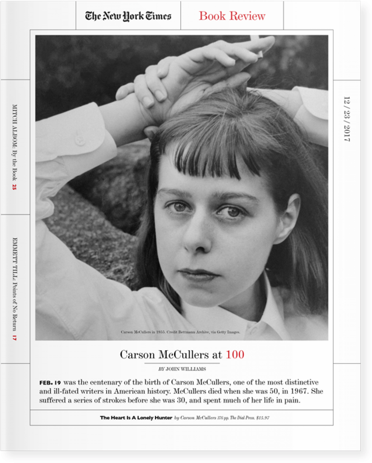 The New York Times Book Review - Carson Mccullers (1440x1743), Png Download