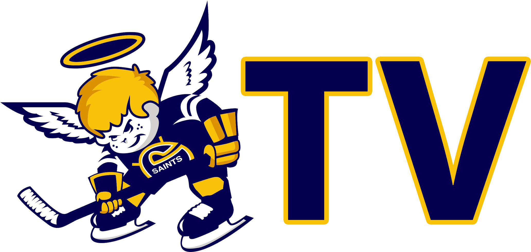 Saints Tv Game 4 Wrap Up - Spruce Grove Saints Logo (2100x1050), Png Download