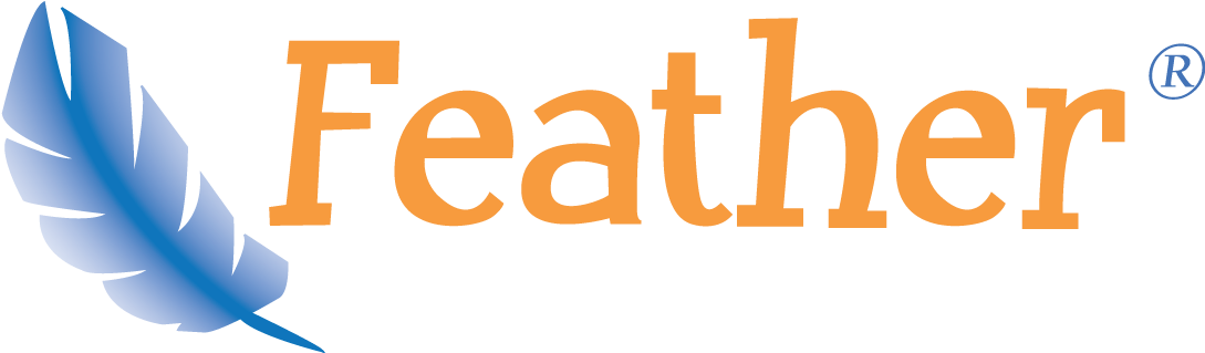 Feather Logo - Graphic Design (1228x541), Png Download