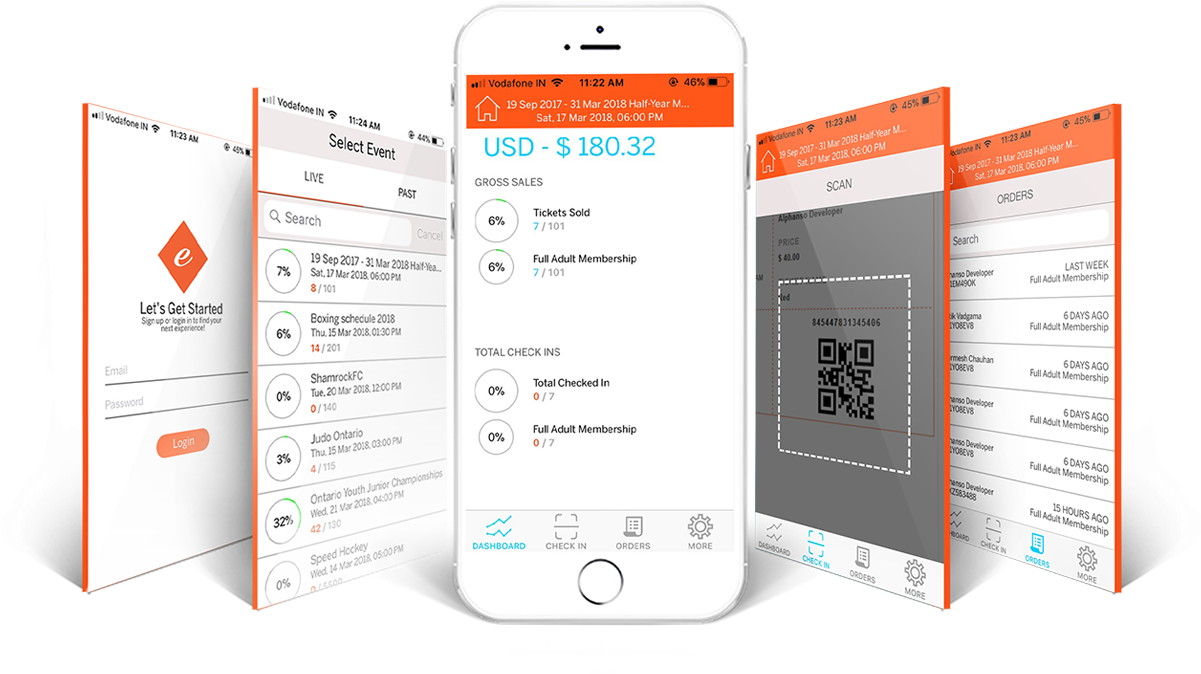 Eventbrite Clone App - Ux App Design Login (1200x700), Png Download