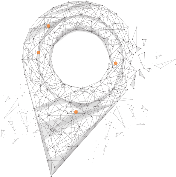 Pixel Nodes In The Shape Of A Location Pointer - Circle (700x700), Png Download