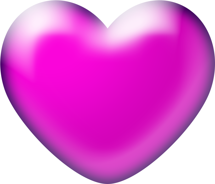 Free Download High Quality 3d Pink Heart Png Image - 3d Pink Heart Png (1200x1200), Png Download