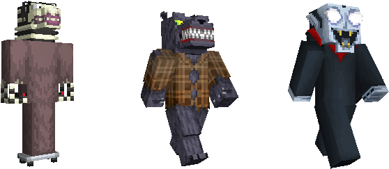 As Well As Those 40 Skins, You Get A Texture Pack And - Figurine (748x421), Png Download