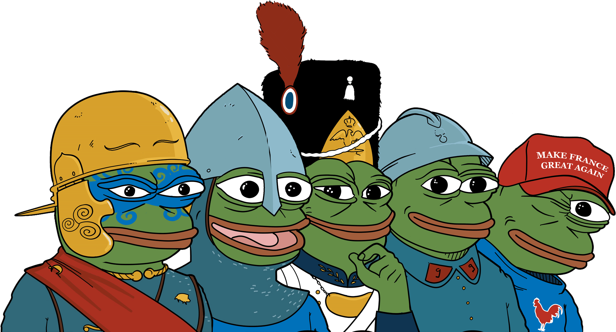 Http - //i - Imgs - Fyi/img/f65 - Pepe The Frog France (2500x1210), Png Download