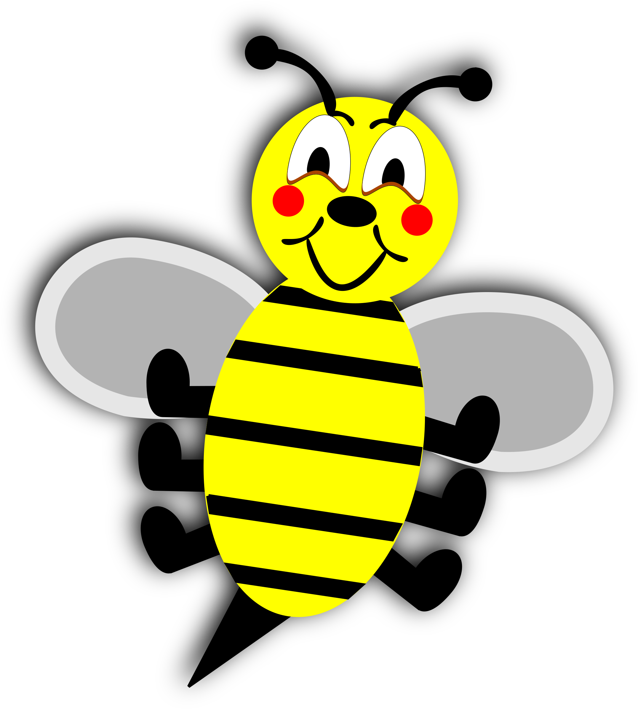 Big Image - Bee Without Background Clipart (2152x2400), Png Download