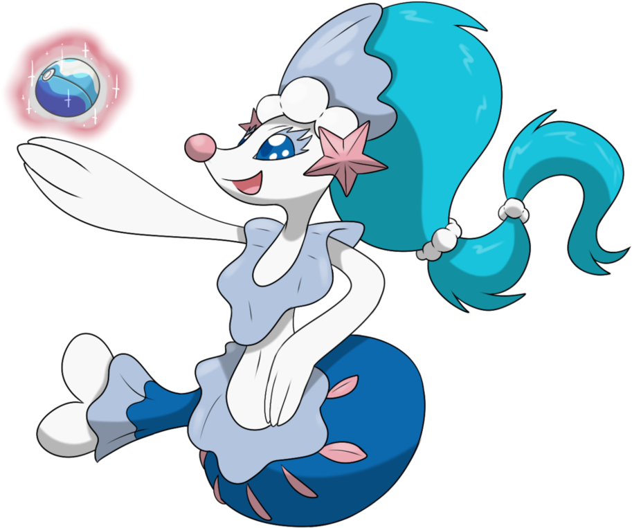 Primarina Pokemon By Spitfire740-damv8v7 - Pokemon With Blue Tail (957x834), Png Download
