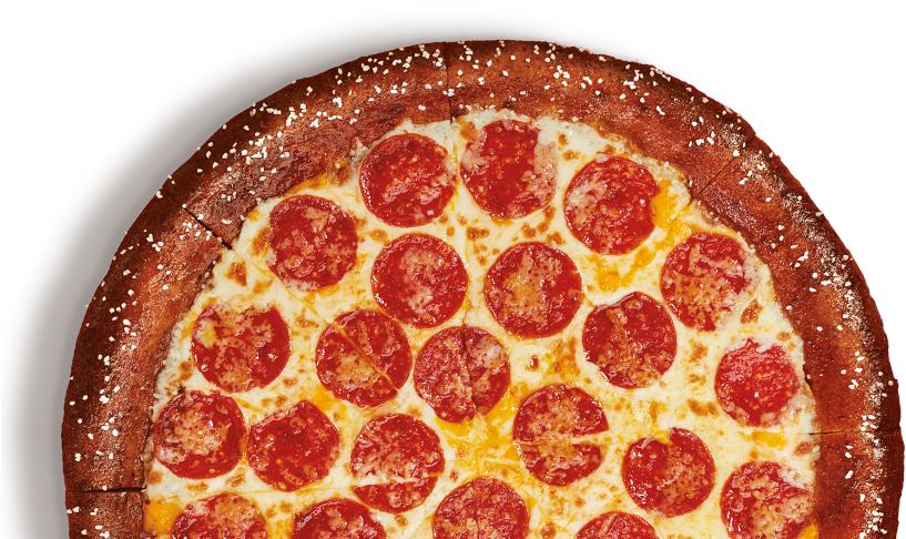 A Large Buttery-flavored Soft Pretzel Crust Pizza With - Pretzel Pizza Little Caesars 2019 (860x491), Png Download
