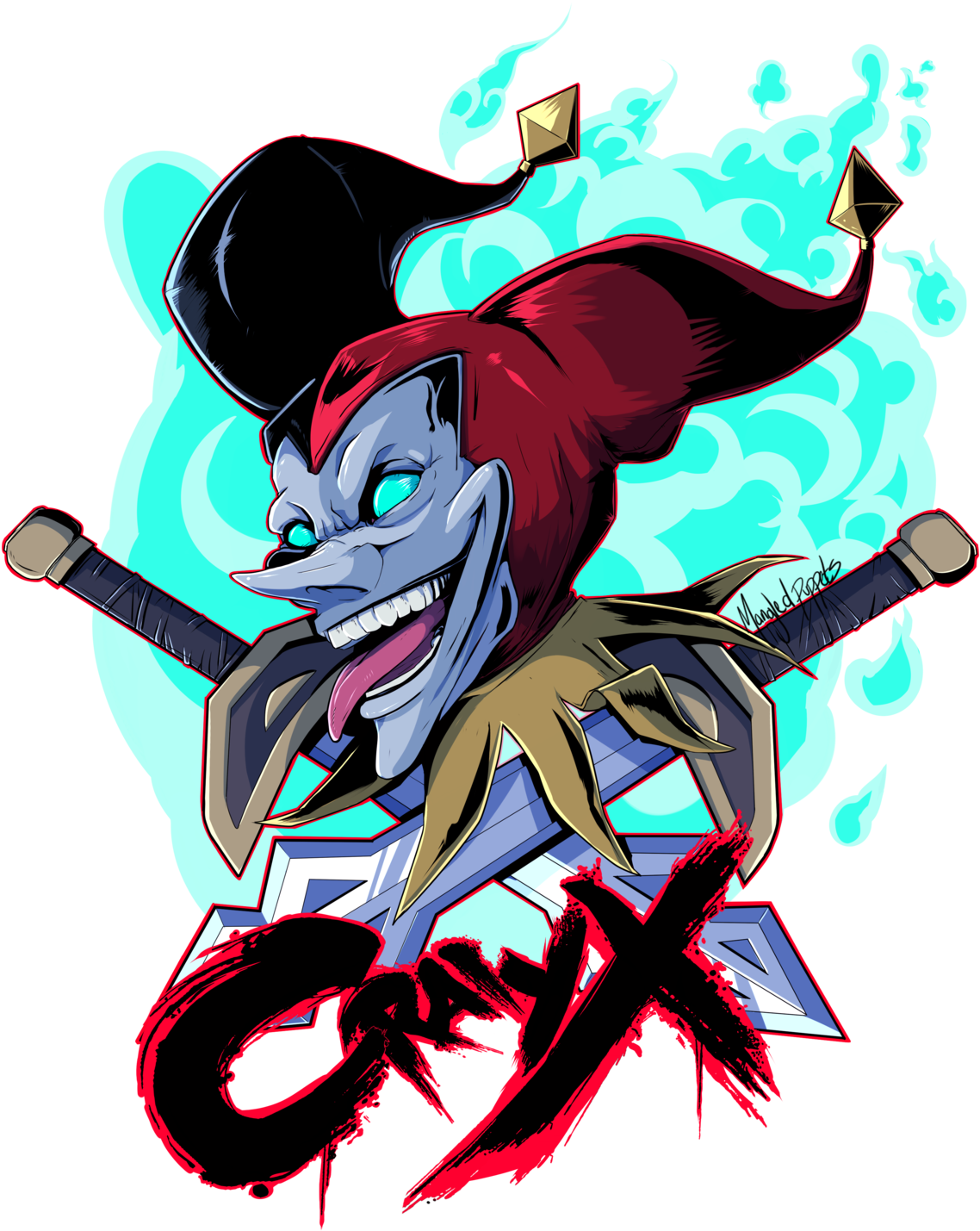 “ T-shirt Design For Craiyx Commission I'm Pretty Happy - Shaco Png (1280x1829), Png Download