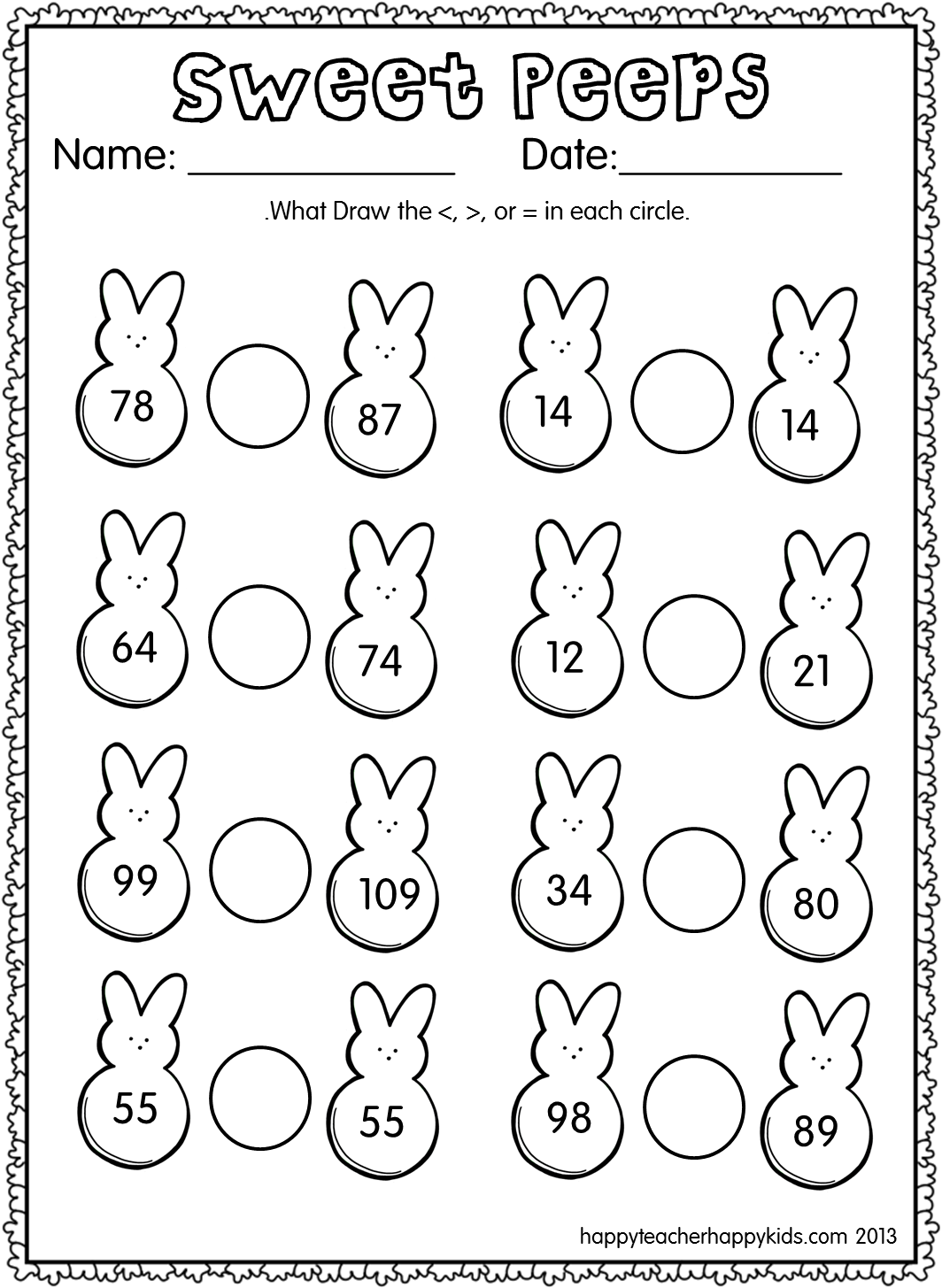 Even & Odd Peeps Sweet Peeps Image - Times Tables Printable Worksheets Grade 2 (1125x1492), Png Download