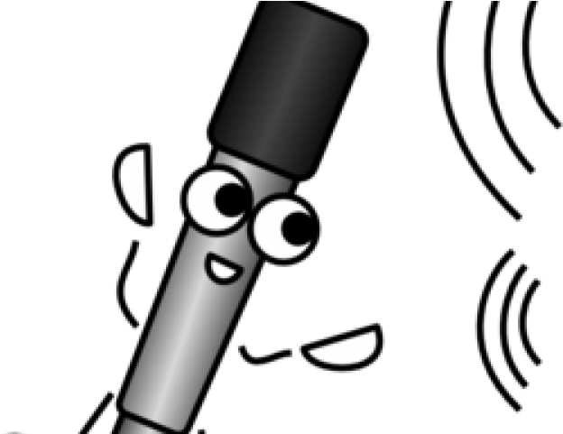 Microphone Clipart Sound Mike - Schallwellen Comic (640x480), Png Download