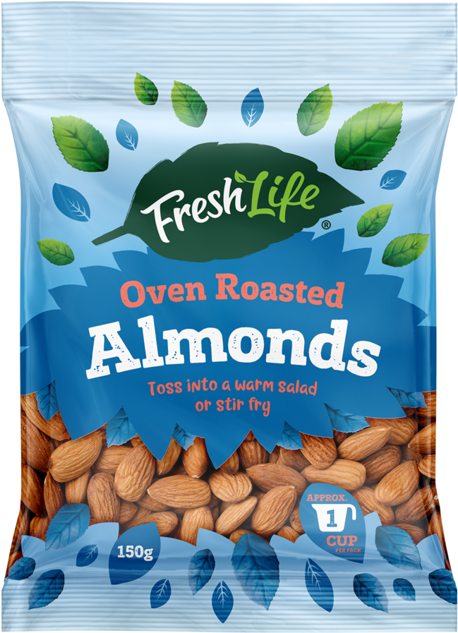 Freshlife Almond Roast 150g Render - Almond (1000x1000), Png Download