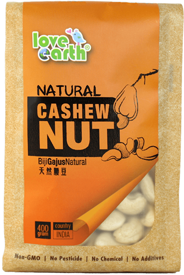Natural Raw Cashew Nut 400g - Nut (770x672), Png Download