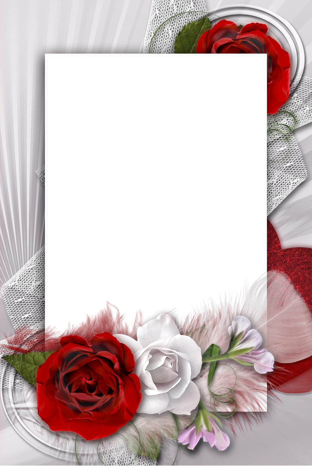 Banco De Imagenes - Romantic Frame Png Transparent (1070x1600), Png Download